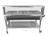 9-Pan Commercial Food Warmer with Dividers, Professional Buffet Catering Food Warmer, Electric Steam 79229479