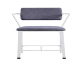Cargo Gray Fabric & White Finish Counter Height Chair B2726P457617