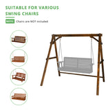 188*135*170cm 600lbs Fir Suitable For 4ft Swing Chair Wood Swing Frame Carbonized Color 77087585