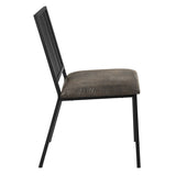 ZNTS ACME Zudora Side Chair , Synthetic Leather & Black Finish DN01758