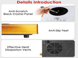 7000W Double Burner Electric Cooktop 110V, 2x3500W Rapid Heating Hot Plate with 4 Preset Modes 73544700