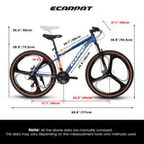 ZNTS A27302M Ecarpat Mountain Bike 27.5 Inch Wheels, 21 Speed Road Bicycle with Dual Disc Brakes for Men W709P168696