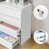 ZNTS [FCH] Wood Simple 4-Drawer Dresser White 89025361