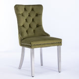 Nikki Collection Modern, High-end Tufted Solid Wood Contemporary Velvet Upholstered Dining Chair W1143P151488