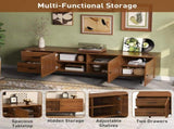 78" TV Stand for TVs Up to 85", TV Console for Living Room, Media Console with Two Drawers, N710P510680P