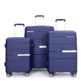 Hardshell Suitcase Double Spinner Wheels PP Luggage Sets Lightweight Durable Suitcase with TSA 63192635