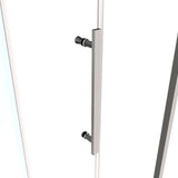 44"-48"W x 72"H sliding shower door, sliding door, with 1/4" tempered glass and Polished Chrome W2122P196339