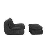 Liyasi Full Compression sofa chair with swivel add Ottoman W820P312314