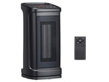 17" 1500W Portable Electric Heater with 3 Heat Settings, 70&deg Oscillation, Timer, Remote Control, 78882897