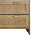 4 Drawers Rattan Cabinet,for Bedroom,Living Room,Dining Room,Hallways,Easy Assembly 57843203