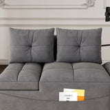 1 versatile foldable sofa bed in 3 lengths, modern sofa sofa sofa velvet pull-out bed, loveseat sofa W1825P246359