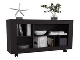 Console Table Cart, 5 Shelves, 4 Casters B097P296825