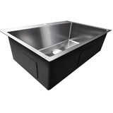 ZNTS 33Inch Top mount Kitchen Sink Drop-in, Farmhouse Kitchen Sink with Sink Protector 18 Gauge, 50769401