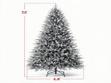 7.5ft Pre-lit Classic Artificial Christmas Tree 3719 Branch Tips 1000 Warm White LEDs 15527210