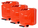 20L US Standard Cold-rolled Plate Petrol Diesel Can Gasoline Bucket with Oil Pipe Red RED 3pcs/set 95526840