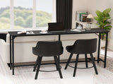 71-Inch Bar Table - 209 lbs Capacity Pub Height Table with Durable MDF Top & Metal Frame, 05021077