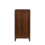 brown walnut color modular wine bar cabinet Buffet Cabinet with Hutch for Dining Room W331P213375