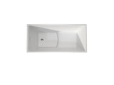 43" Acrylic Freestanding Bath tubs Modern Soaker Tubs in White T3785P380644
