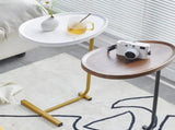 Brown C-shaped Side Table, Small Sofa Table for Living room 41754295