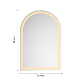 26*38 LED Lighted Bathroom Wall Mounted Mirror with High LumenAnti-Fog Separately ControlDimmer W928P151733