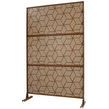 Outdoor & Indoor Privacy Metal Privacy 76" H48" W, Freestanding Decorative Privacy W465P193272