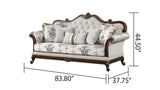 Gloria Traditional Style button tufted Sofa B009139091