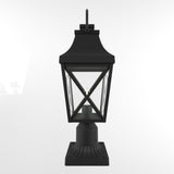 Outdoor Post Light,Lamp Post Light Fixture,Post Lantern with Pier Mount Base,Textured W2714P218546