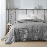 Oversized Down Alternative Blanket with Satin Trim B03598527