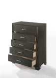 ZNTS Grey 5-Drawer Chest B062P209023