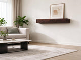 60" Wall-Mounted Fireplace Mantel Shelf, Natural Wood Floating Farmhouse Shelf for Wall Decor, 50 lb 67297701