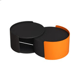 Nesting Coffee Table, Round Nesting Tables and End Tables for Small Space, Modern Side Tables with W757P186977