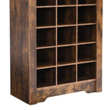 ZNTS ON-TREND Stylish Design 30 Shoe Cubby Console, Contemporary Shoe Cabinet with Multiple Storage WF309309AAP