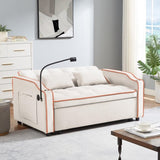 1 versatile foldable sofa bed in 3 lengths, modern sofa sofa sofa velvet pull-out bed, adjustable 58380757