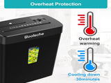 Paper Shredder for Home- 10-Sheet Cross Cut with 3.43-Gallon Basket - P-4 Security Level - 3-Mode 63668393