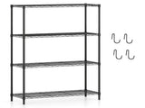 4-Tier Heavy-Duty Metal Wire Shelving, 1000LBS Total Capacity Storage Rack with 250LBS Per Shelf, 84742379