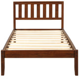 ZNTS Wood Platform Bed with Headboard/Wood Slat Support.Twin WF191770AAD