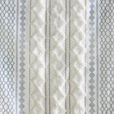 Cotton Printed Curtain Panel with Chenille Stripe and Lining 50x108" B035P294215