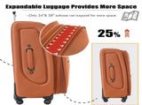 Softside Luggage Expandable 3 Piece Set Suitcase with Duffel Bag Upright Spinner Softshell N732P201004G