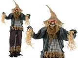 7ft Life-Size Animated Halloween Scarecrow - Sound-Activated 28912663