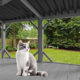 Catio, Window Perch for Large Indoors - for Sunbathing, Napping & Overlooking, Wooden W2831P241976