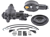 Power Steering Gear Box Conversion Kit Fit for Chevy Bel Air Impala 1958-1964 3913BK Black 61532507