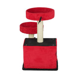 26" Gothic Cat Tree, Cat Tower with Spacious Cat Condo, 2 Padded Perches, Spider Toy, Scratching 74939297