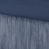 7 Piece Printed Seersucker Comforter Set Navy Queen B03597178
