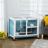 ZNTS Pet cage /Wood Rabbit Hutch （Prohibited by WalMart） 78361989