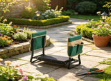 Folding Garden Kneeler & Seat, 8" Wide Kneeling Pad, Heavy Duty Stool with 2 Tool Bags, Portable 40698266