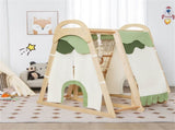 6-in-1 Wooden Kids Jungle Gym Playset 51873158