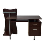 ZNTS Techni Mobili Stylish Computer Desk with Storage, Chocolate RTA-325-CH36