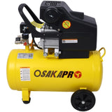 3.5HP Portable 10 Gallons Oil-Lubricated Air Compressor Tank Ultra Quiet Horizontal Tank Adjustable W46564402
