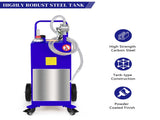 30 Gallon Caddy Tank Storage Drum Diesel Fuel Transfer with Universal Wheel Blue JGC30 Pantone 2748C 81799424