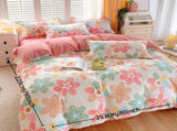3 Piece Spring Pink Floral Duvet Cover Set for Women Adults Home Bedroom Pink Flowers Bedding Set 74460609